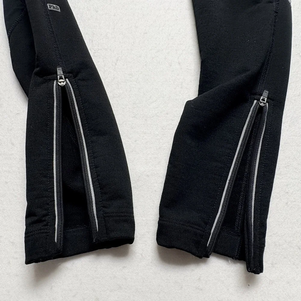 SMARTWOOL PHD Women Merino Sport Fleece Wind Tight Leggings Sz XS‎ Black hb-52